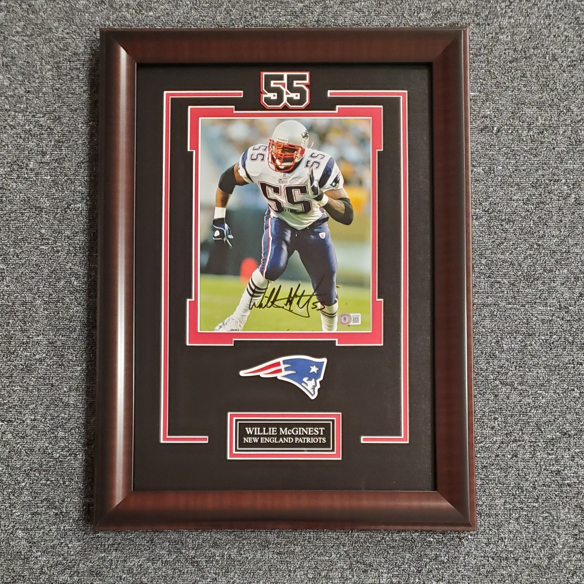 Willie McGinest Signed 8x10