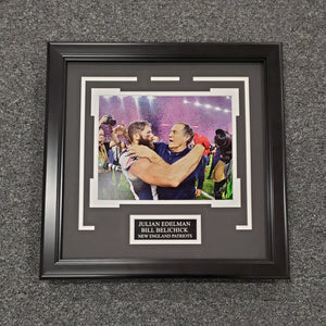 Edelman & Belichick Unsigned 8x10 (0274)
