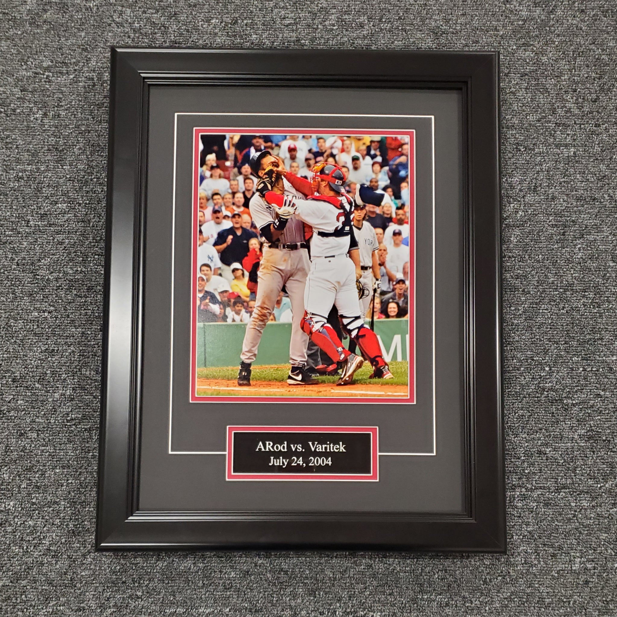 ARod vs Varitek Unsigned 8x10 (0256)