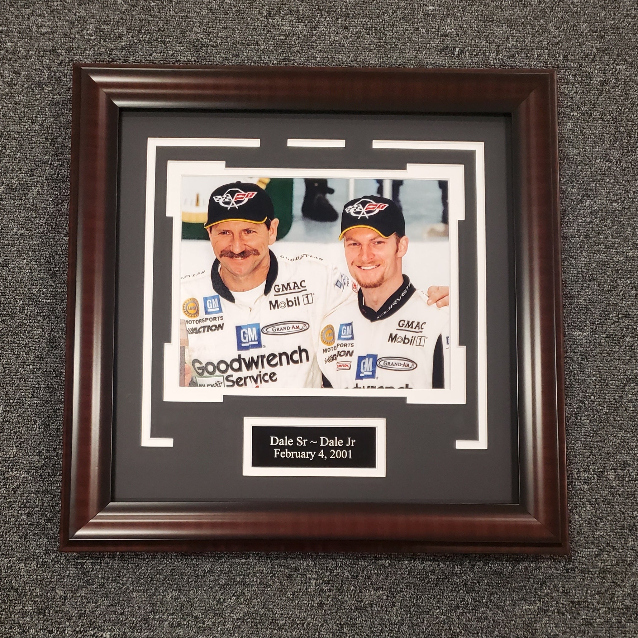 Dale Earnhardt Sr. and Jr. Unsigned 8x10 (0038)