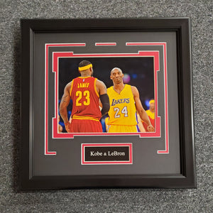 Kobe & Lebron Unsigned 8x10 (0184)