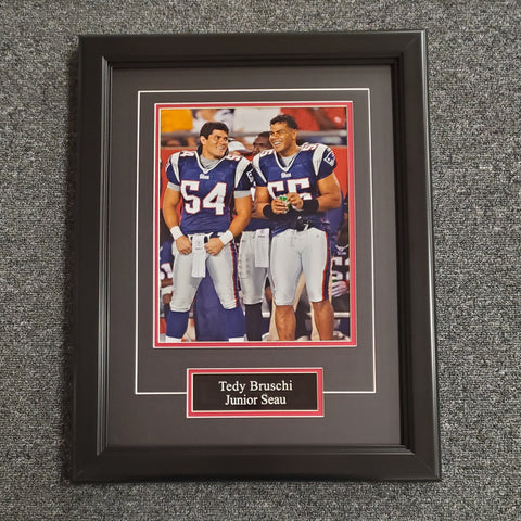 Tedy Bruschi & Junior Seau Unsigned 8x10 (0195)