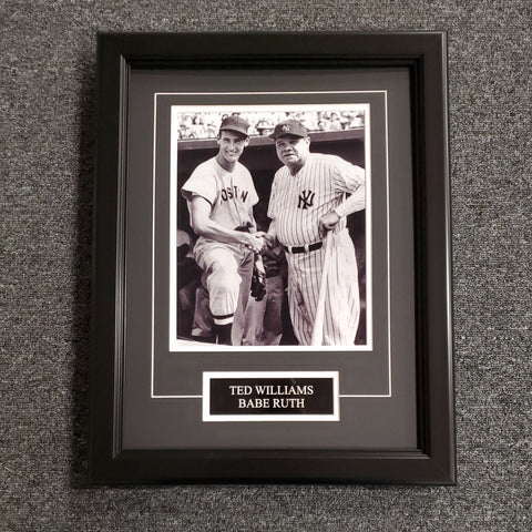 Ted Williams & Babe Ruth Unsigned 8x10 (0255)