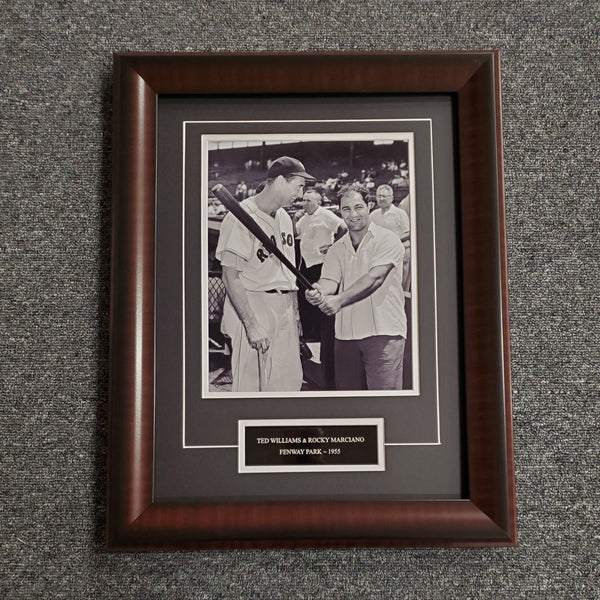 Ted Williams & Rocky Marciano Unsigned 8x10 (0368)