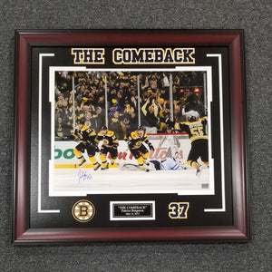 Patrice Bergeron "The Comeback" Signed 16x20