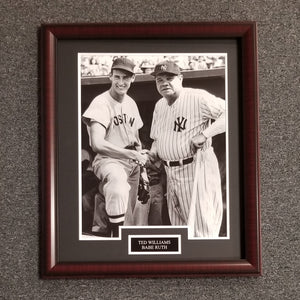 Ted Wiliams & Babe Ruth Unsigned 16x20 (0255)